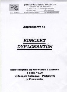 Koncert dyplomantow
